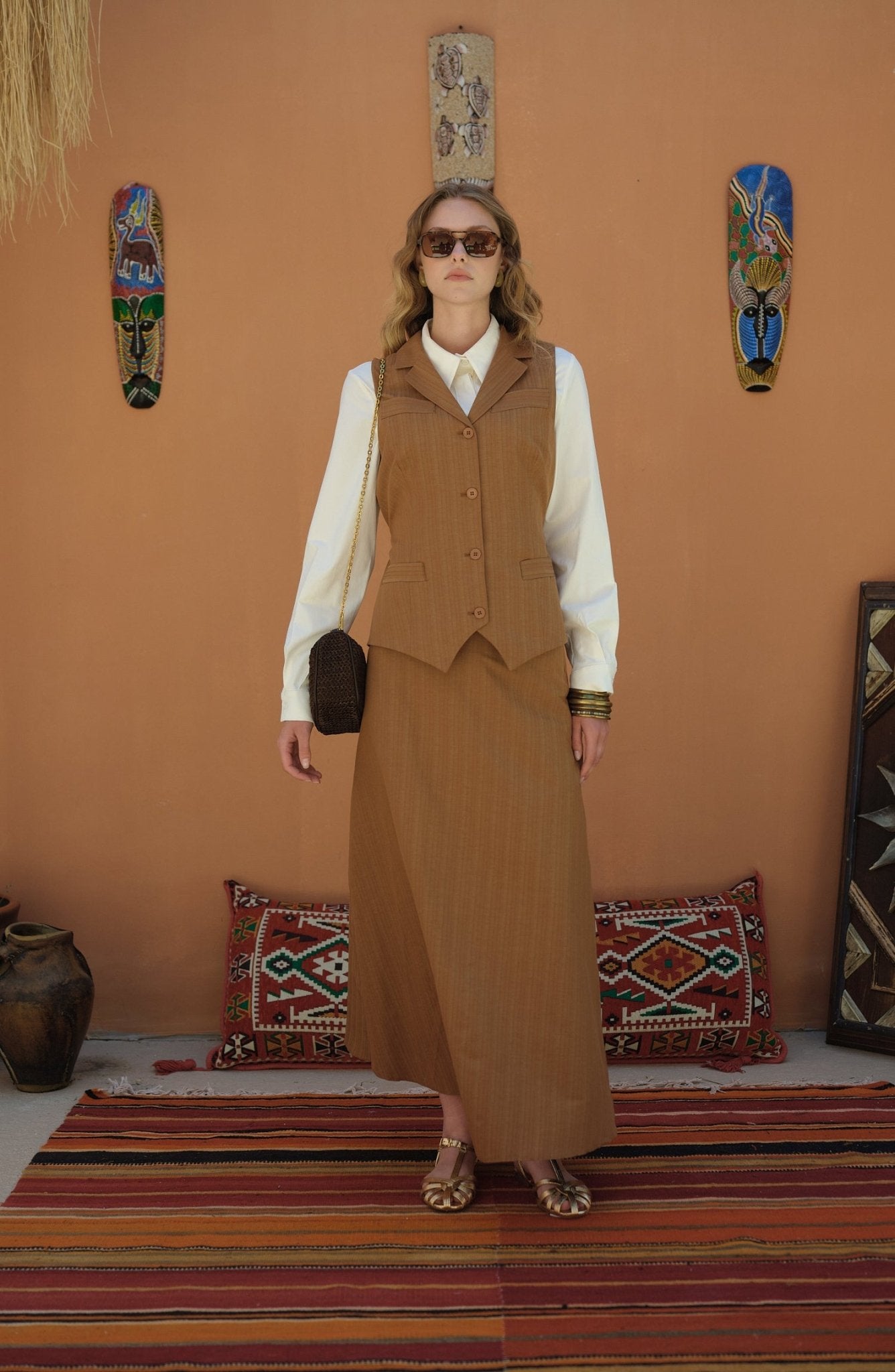 Tesettür Yelekli Takım