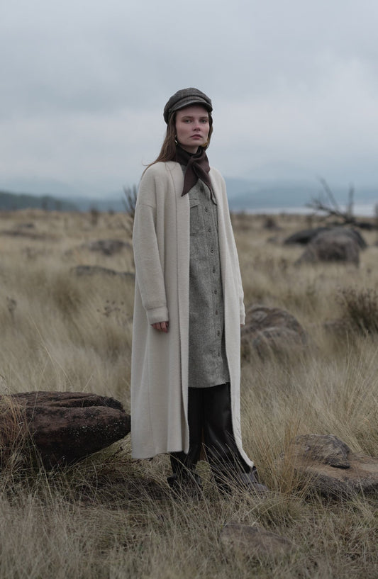 Körük Cepli Haki Tüvit Gömlek Ceket - Fatma Atasoy