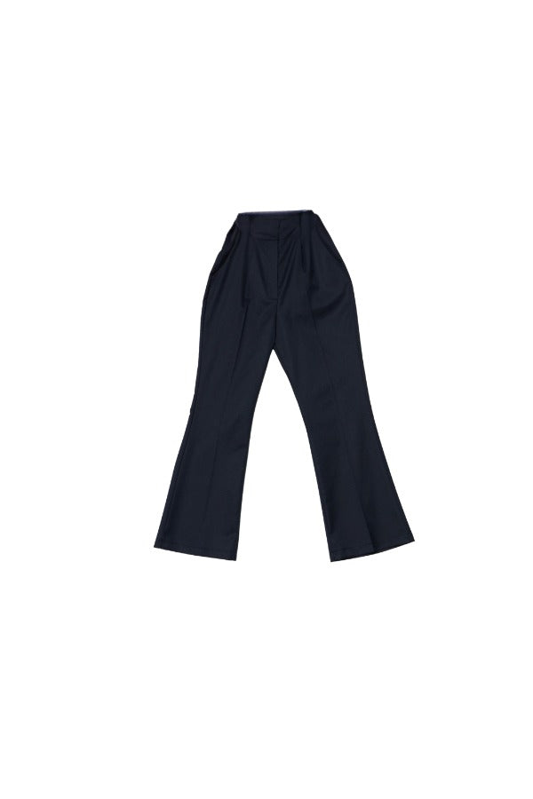 Gabardin Lacivert İspanyol Paça Pantolon