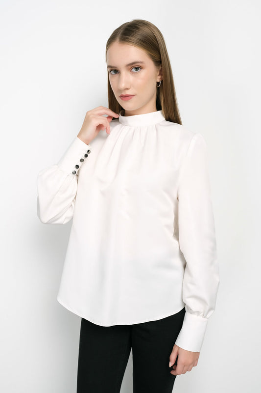 Midi Beyaz Gömlek - Fatma Atasoy