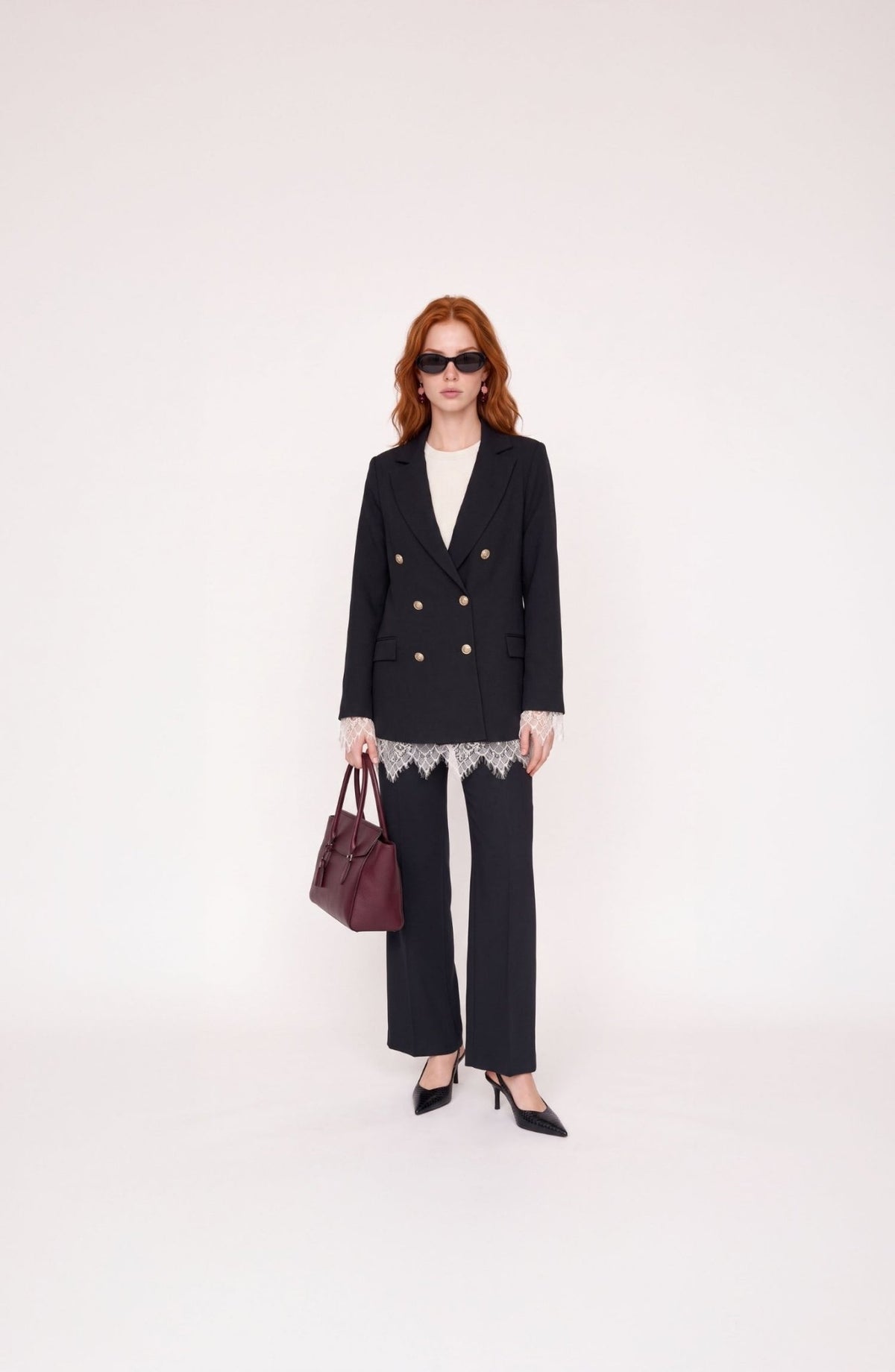 Midi Siyah Blazer Ceket - Fatma Atasoy