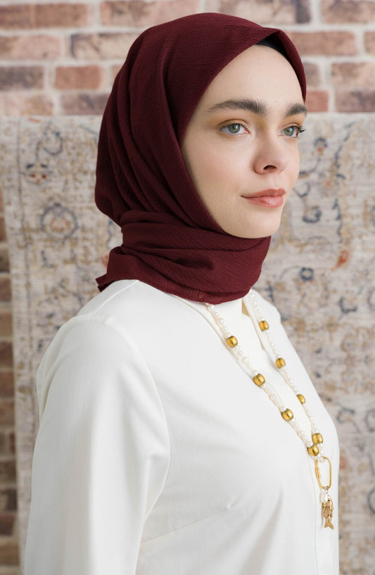 Mio Caz Bordo Eşarp - Fatma Atasoy