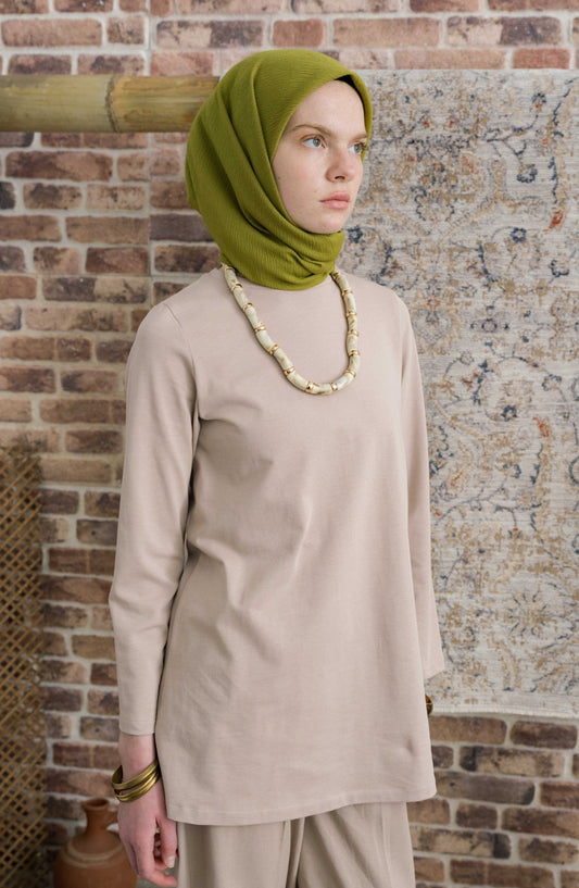 Mio Caz Fıstık Yeşili Eşarp - Fatma Atasoy