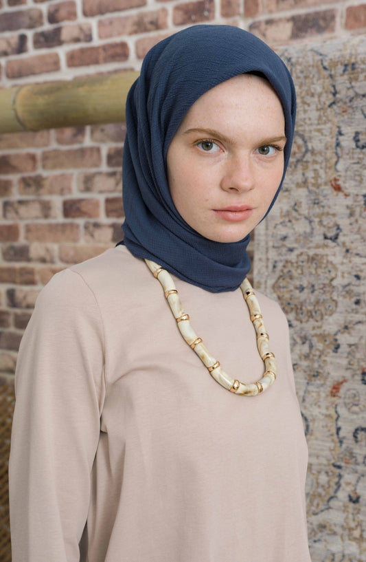 Mio Caz İndigo Eşarp - Fatma Atasoy