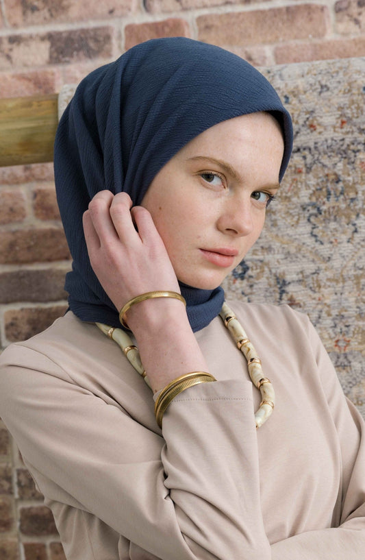 Mio Caz İndigo Eşarp - Fatma Atasoy