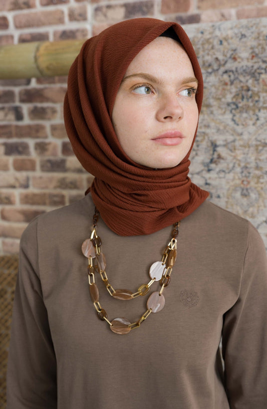 Mio Caz Kiremit Eşarp - Fatma Atasoy