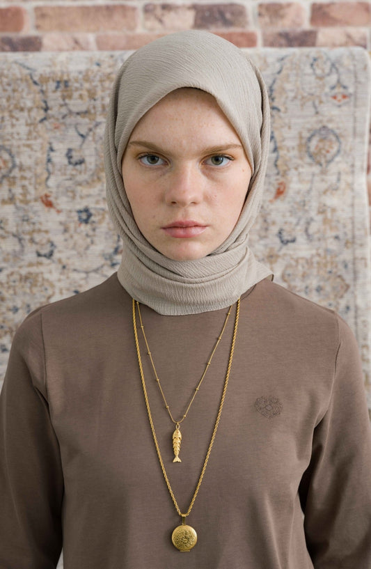 Mio Caz Kum Beji Eşarp - Fatma Atasoy