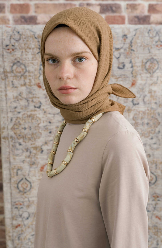 Mio Caz Sütlü Kahve Eşarp - Fatma Atasoy