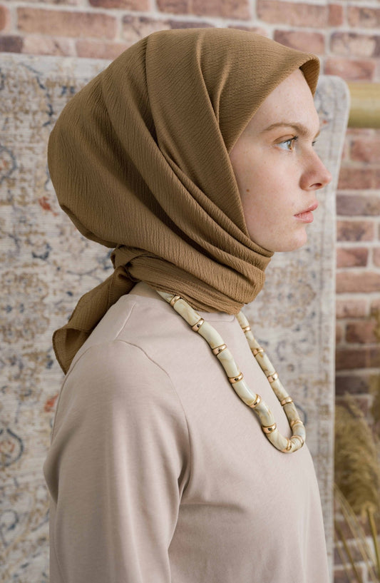 Mio Caz Sütlü Kahve Eşarp - Fatma Atasoy