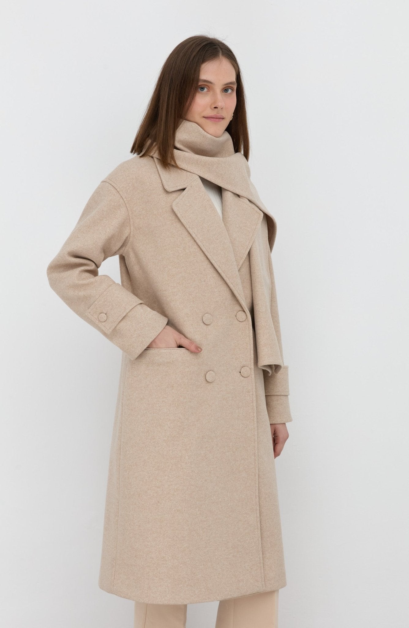 Oversize Atkılı Taş Kaban - Fatma Atasoy