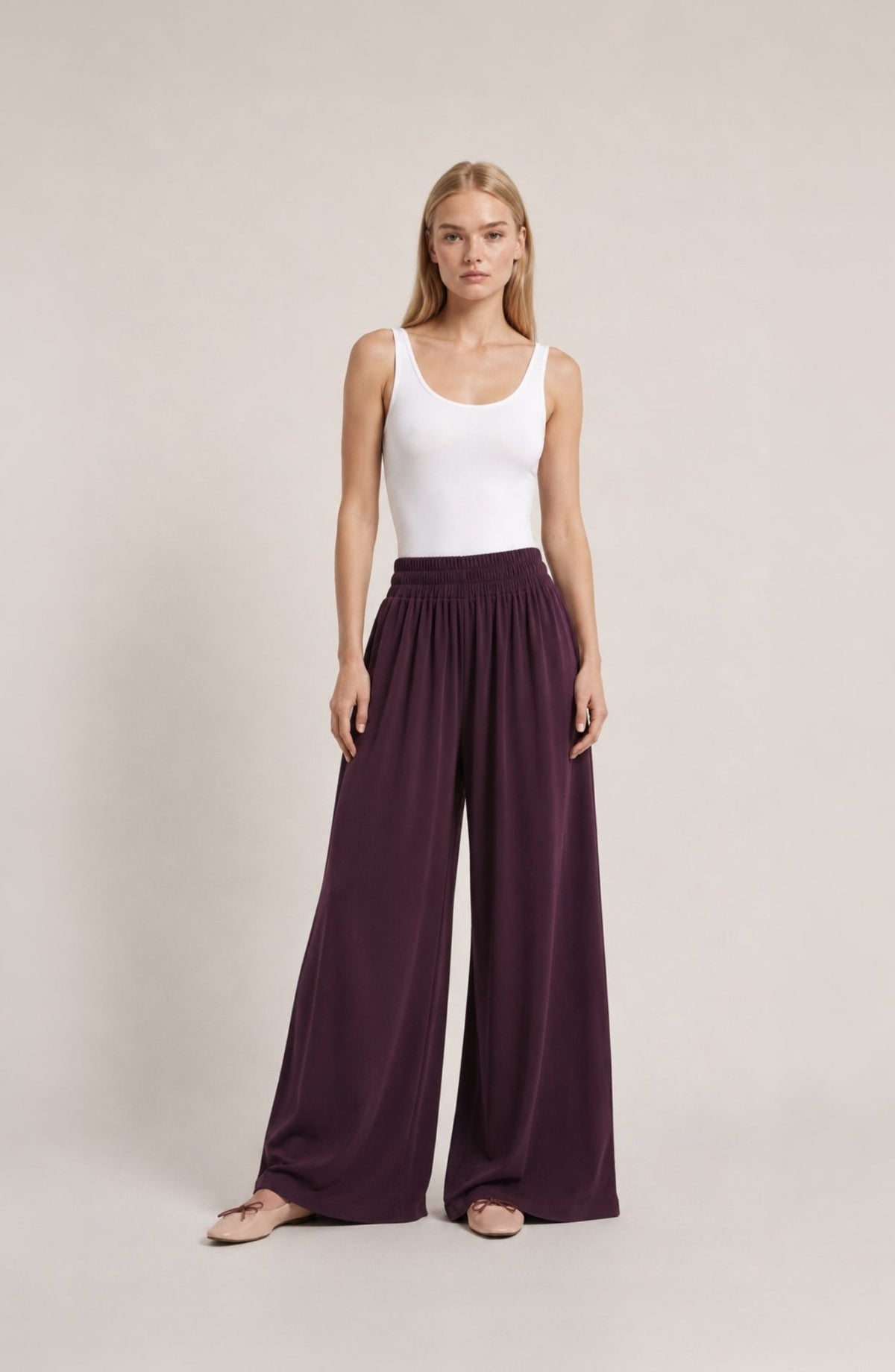 Oversize Basic Mürdüm Soft Touch Modal Eşofman Takımı - Fatma Atasoy