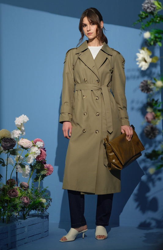 Oversize Haki Trençkot - Fatma Atasoy