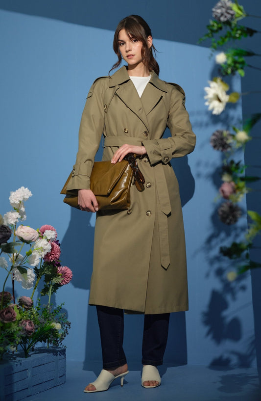 Oversize Haki Trençkot - Fatma Atasoy