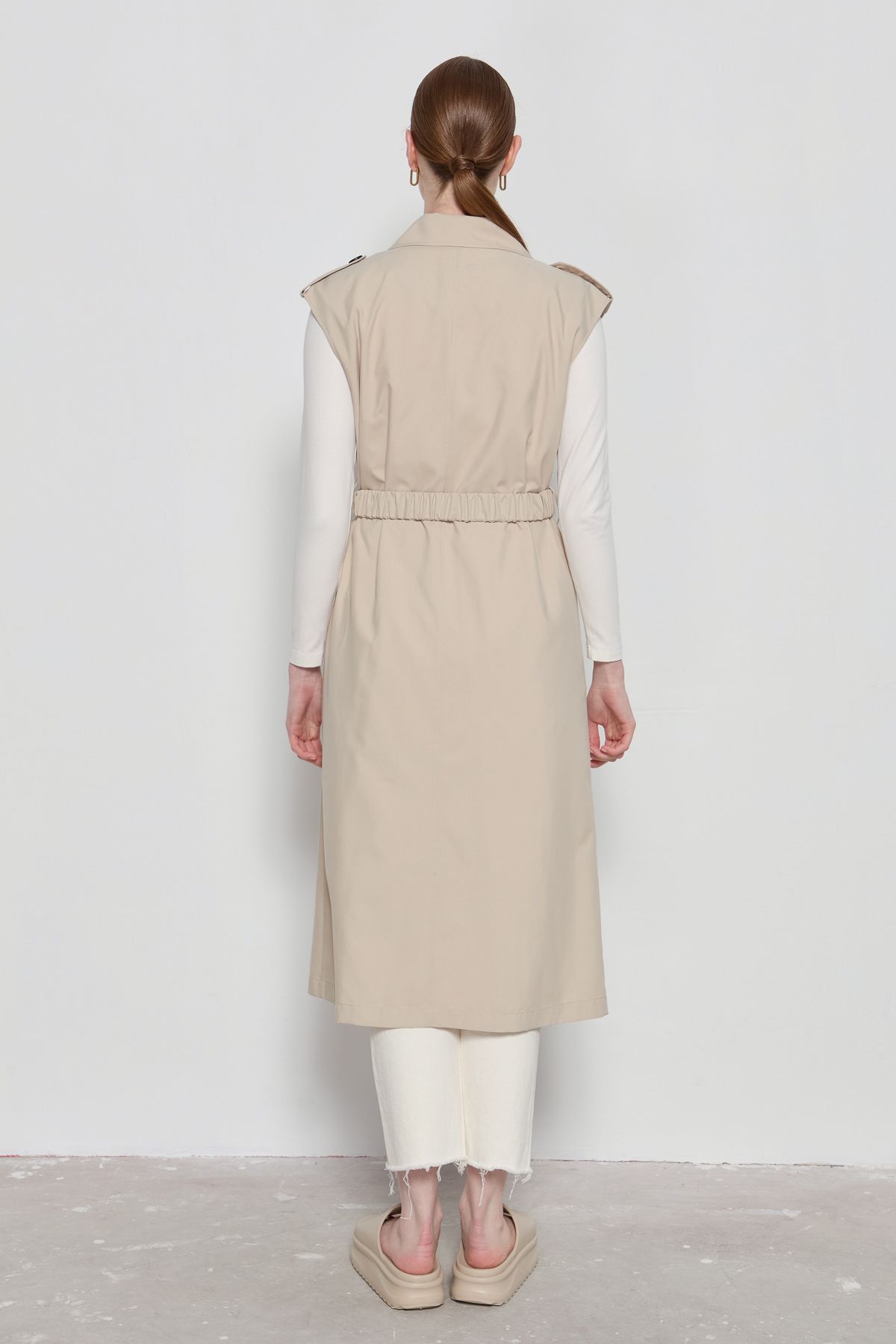 Oversize Trenç Yelek Taş - Fatma Atasoy