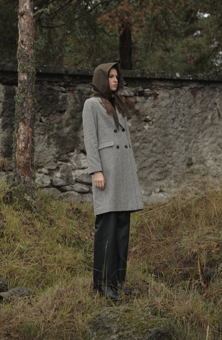 Palazzo Haki Tüvit Ceket - Fatma Atasoy