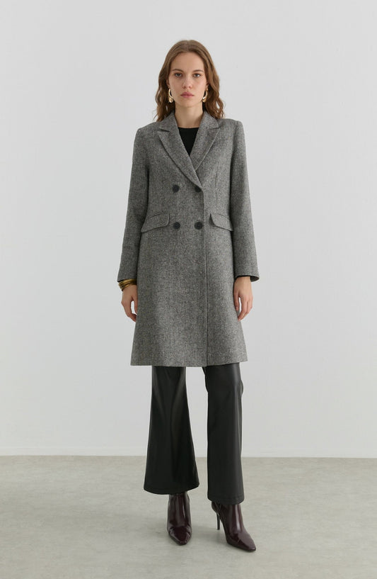 Palazzo Siyah Tüvit Ceket - Fatma Atasoy