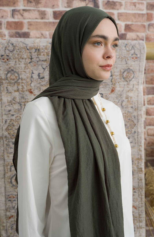 Pamuk Vual Haki Şal - Fatma Atasoy
