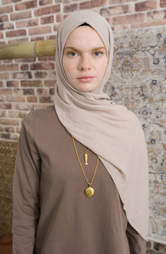 Pamuk Vual Kum Beji Şal - Fatma Atasoy