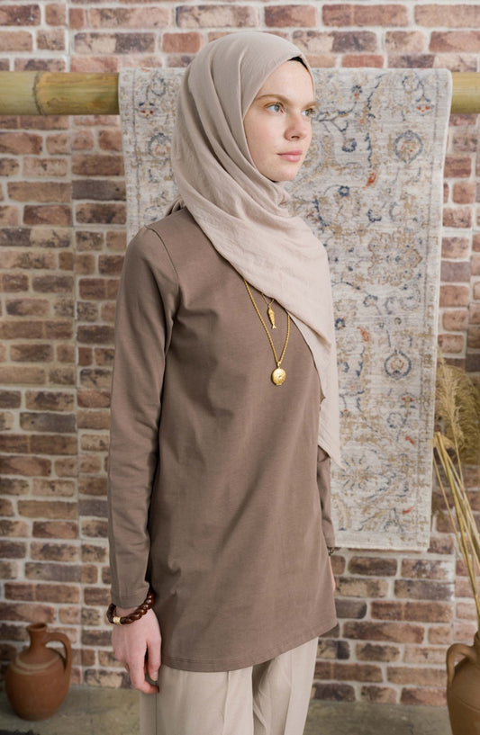 Pamuk Vual Kum Beji Şal - Fatma Atasoy