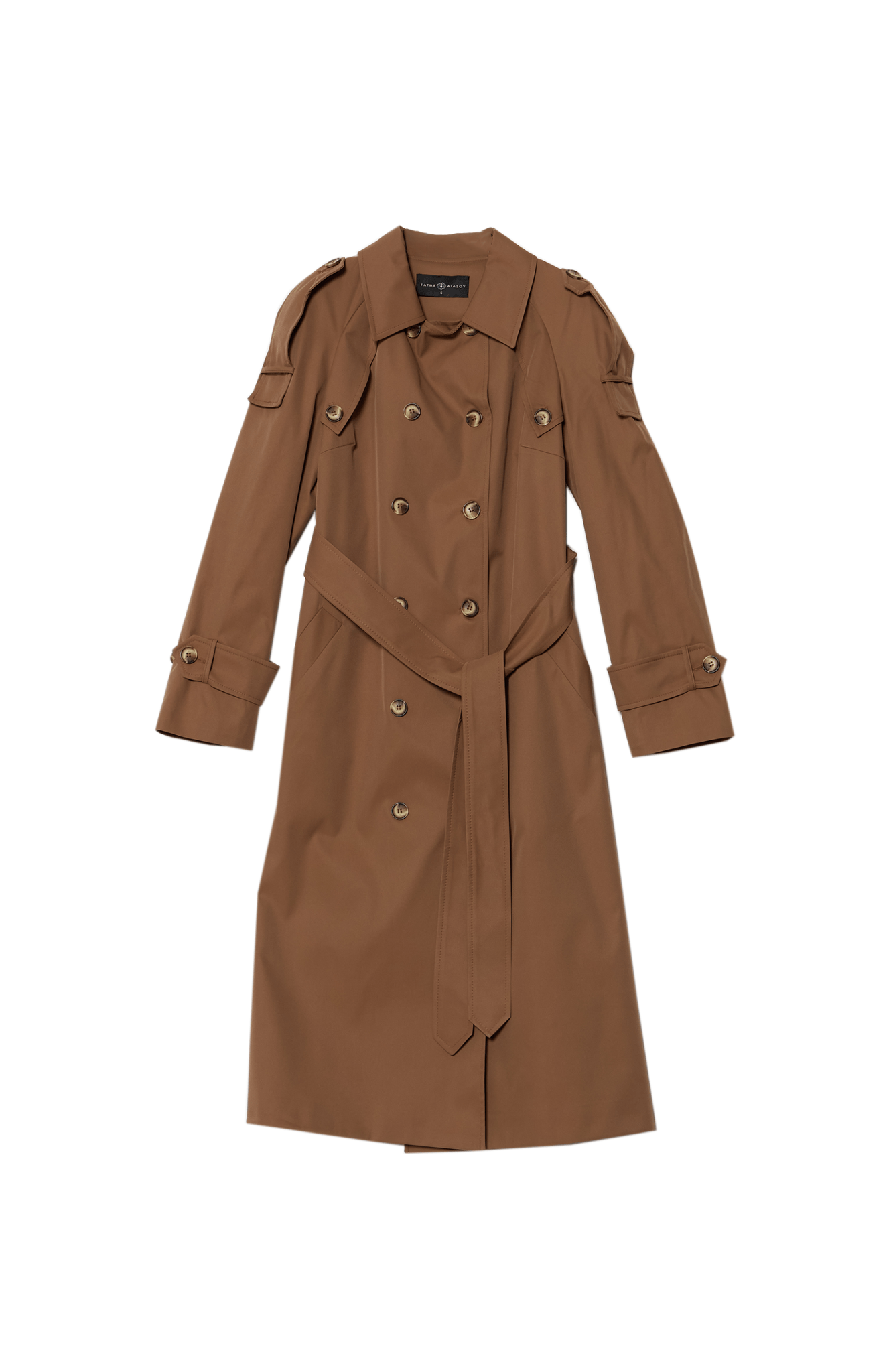 Premium Mocha Oversize Trençkot - Fatma Atasoy