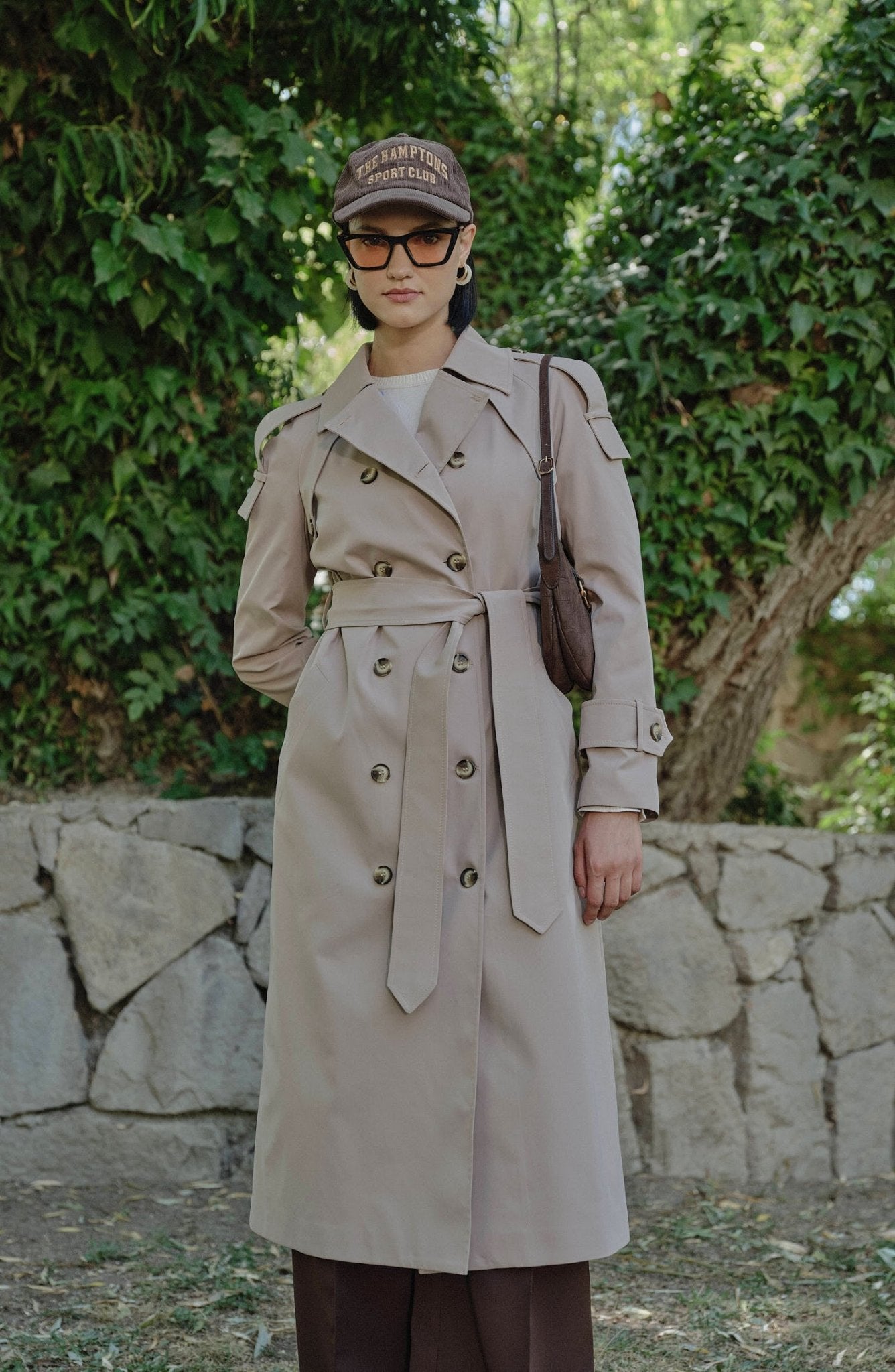 Premium Sütlü Kahve Oversize Trençkot - Fatma Atasoy