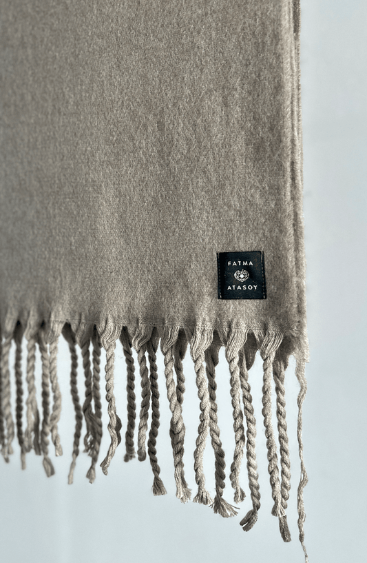 Püsküllü Vizon Şal - Fatma Atasoy