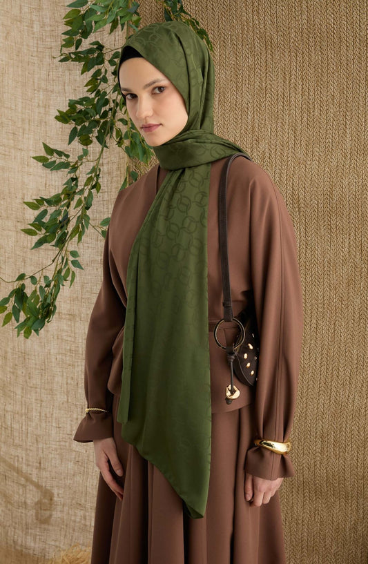 Ring Haki Jakarlı Şal - Fatma Atasoy