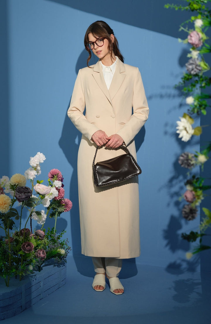 Tam Boy Maksi Ceket Taş - Fatma Atasoy