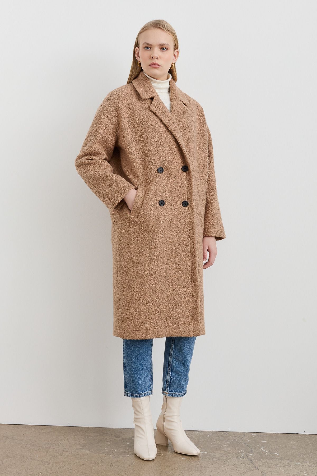 Teddy Oversize Kaban Sütlü Kahve - Fatma Atasoy