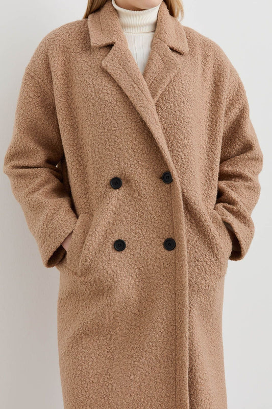 Teddy Oversize Kaban Sütlü Kahve - Fatma Atasoy