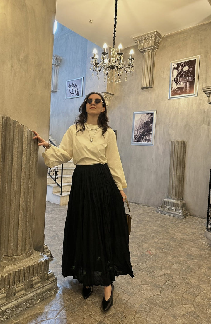 Vual Siyah Crash Etek - Fatma Atasoy