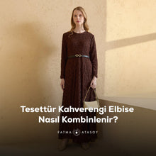 Tesettür Kahverengi Elbise Nasıl Kombinlenir? - Fatma Atasoy