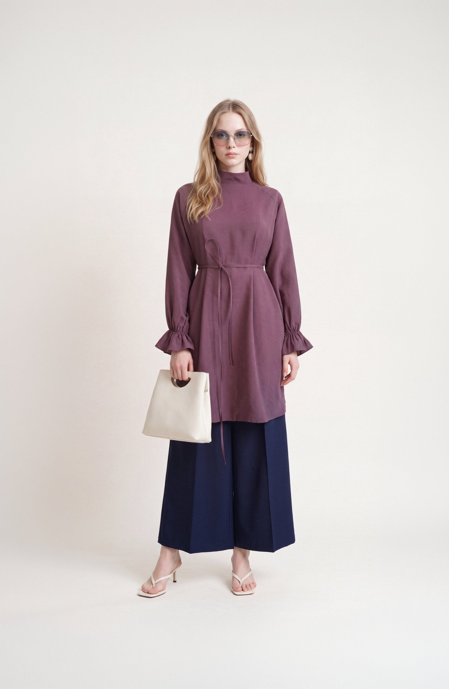 Reglan Kol Mürdüm Soft Touch Modal Tunik