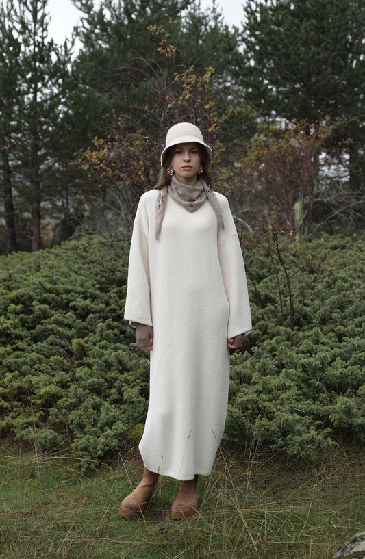 Çelik Örme Pufik Taş Triko Elbise