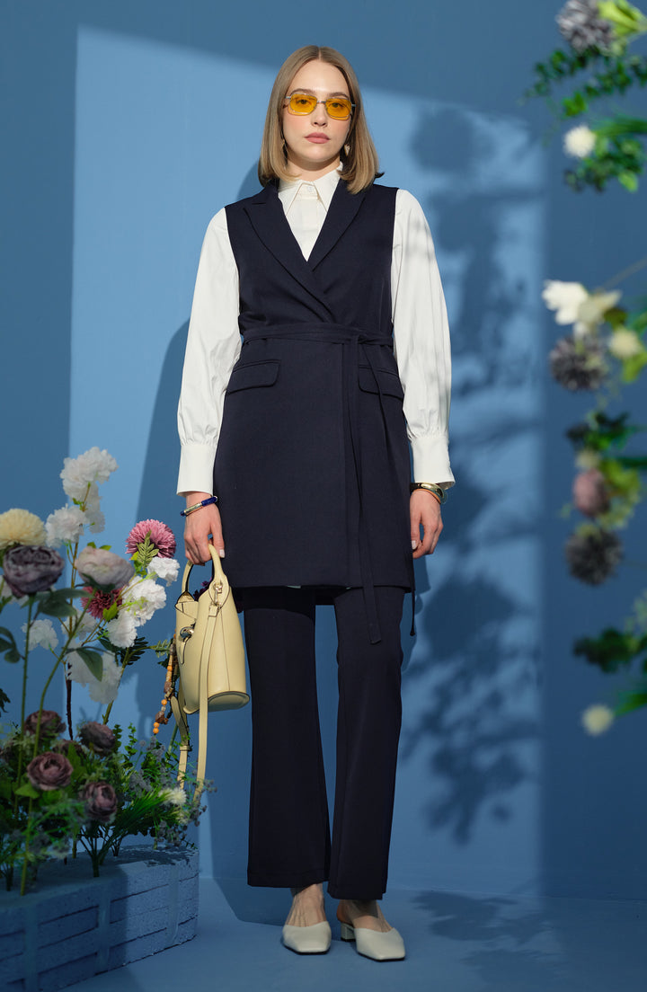 İspanyol Paça Pantolon Lacivert