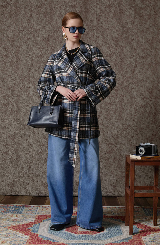 Wide Leg Mavi Denim Pantolon