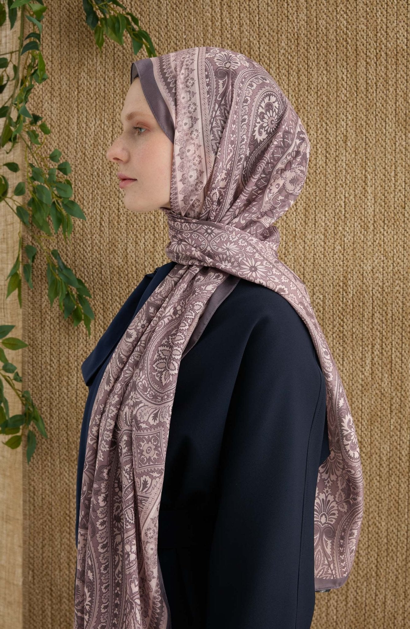 Amelia Gül Kurusu Etnik Desen Şal - Fatma Atasoy