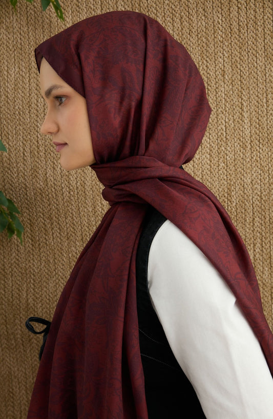 Anna Bordo Etnik Desen Şal - Fatma Atasoy