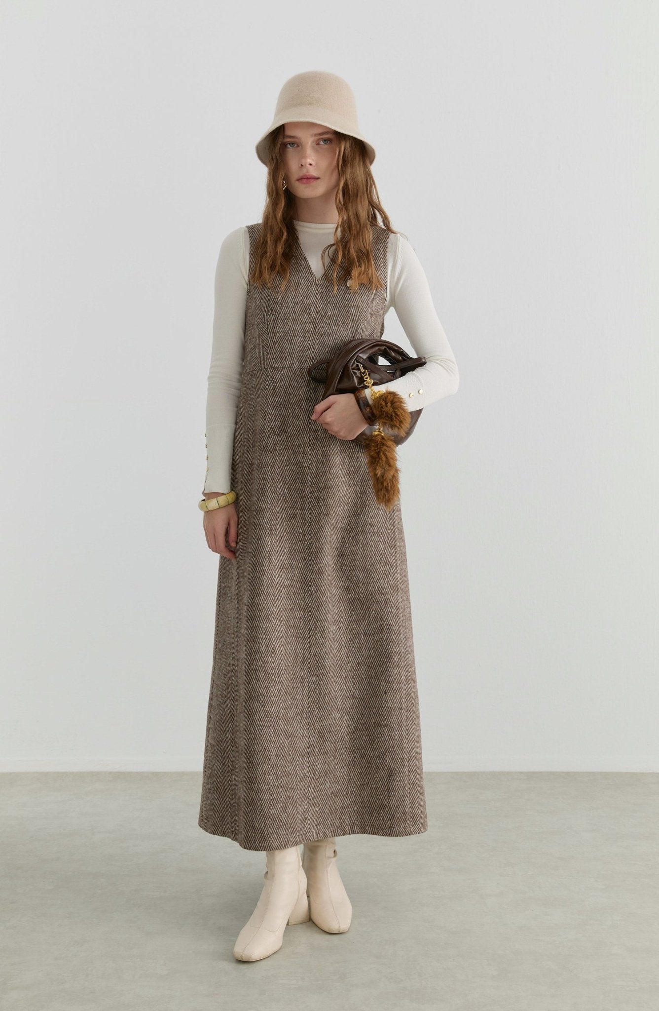 Balıksırtı Sütlü Kahve Kaşe Jile - Fatma Atasoy