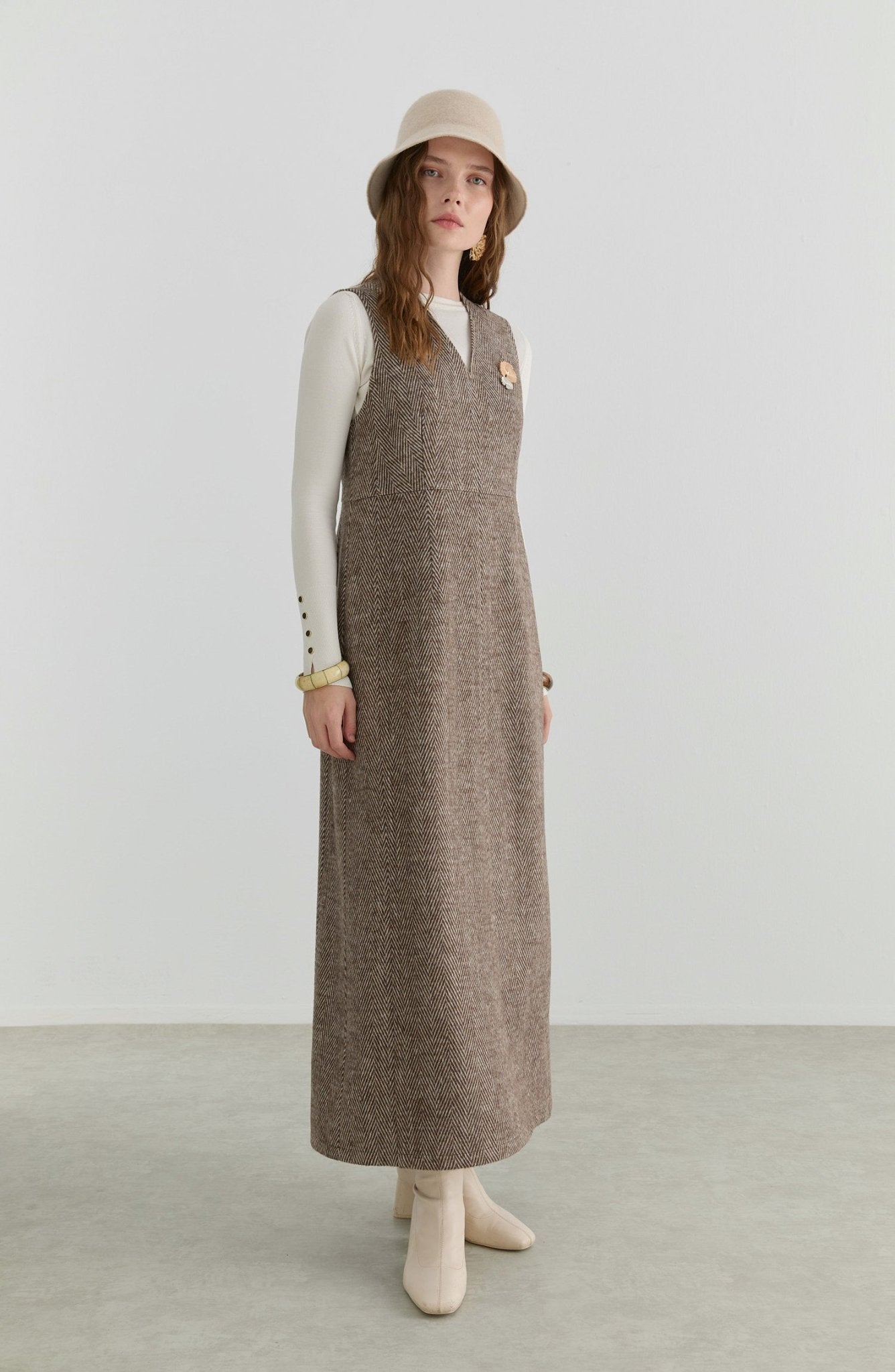 Balıksırtı Sütlü Kahve Kaşe Jile - Fatma Atasoy