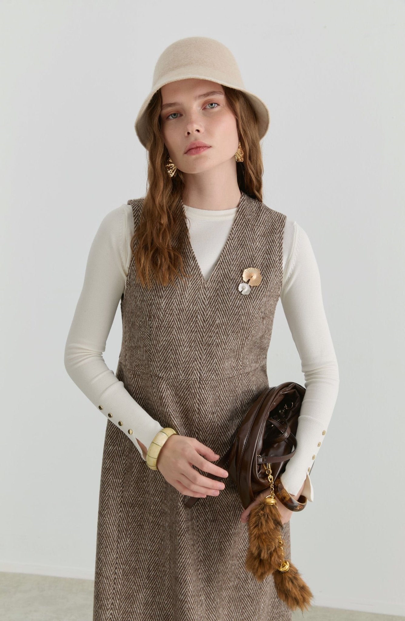 Balıksırtı Sütlü Kahve Kaşe Jile - Fatma Atasoy