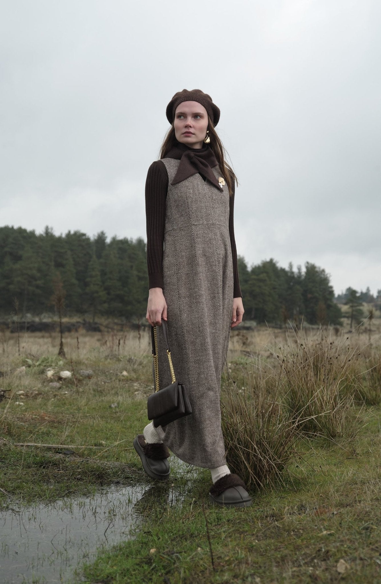 Balıksırtı Sütlü Kahve Kaşe Jile - Fatma Atasoy