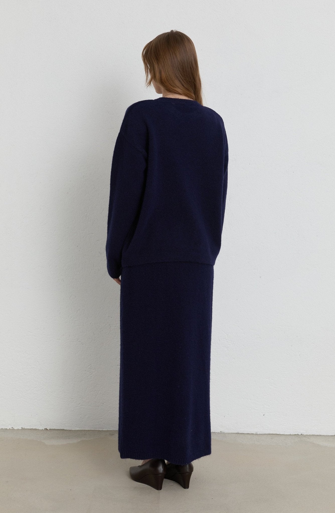 Basic Pufik Lacivert Triko Etekli İkili Takım - Fatma Atasoy