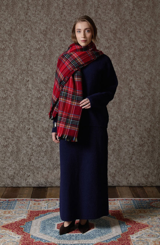 Basic Pufik Lacivert Triko Etekli İkili Takım - Fatma Atasoy