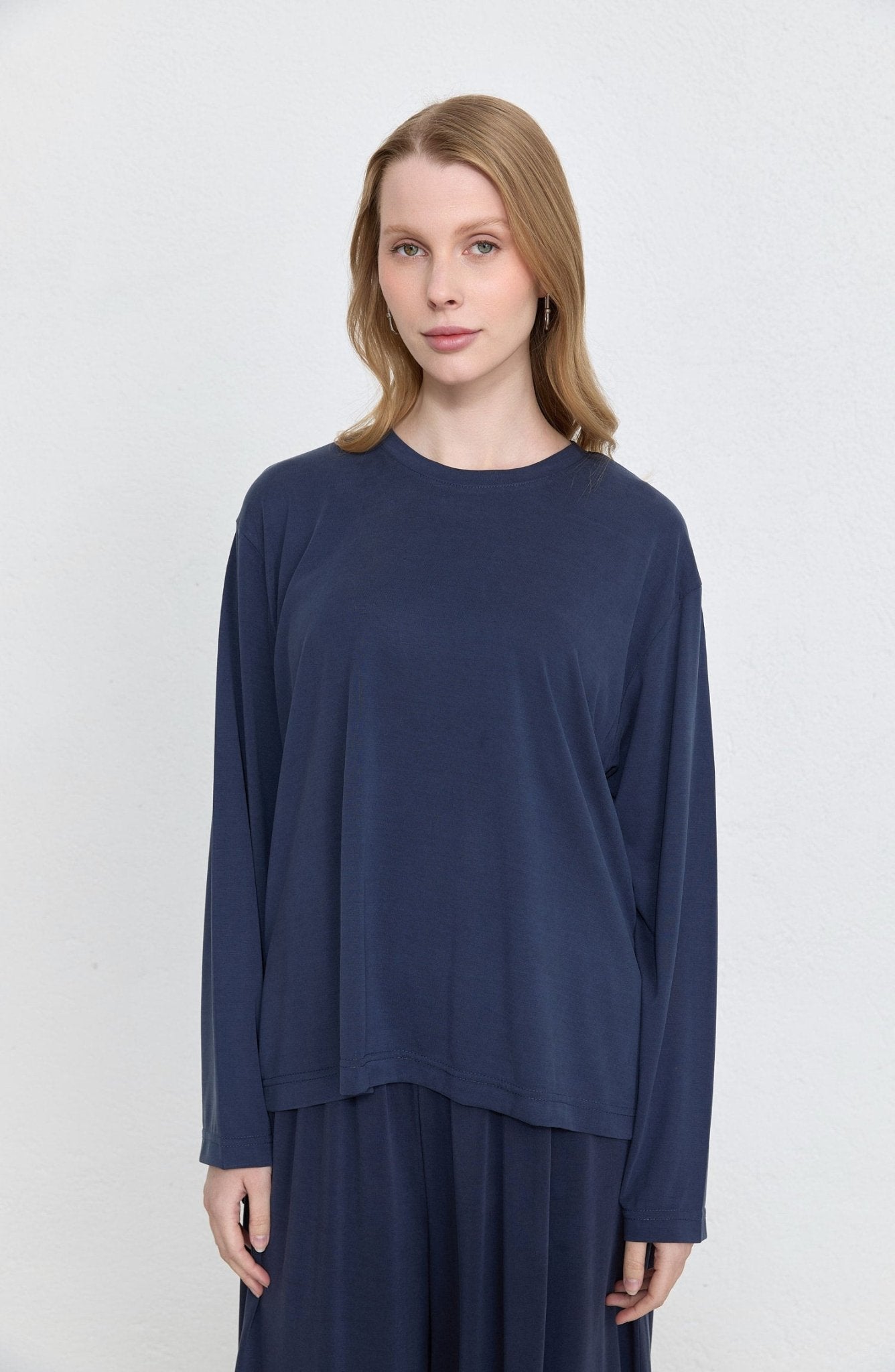 Basic Soft Touch Modal Lacivert İkili Takım - Fatma Atasoy