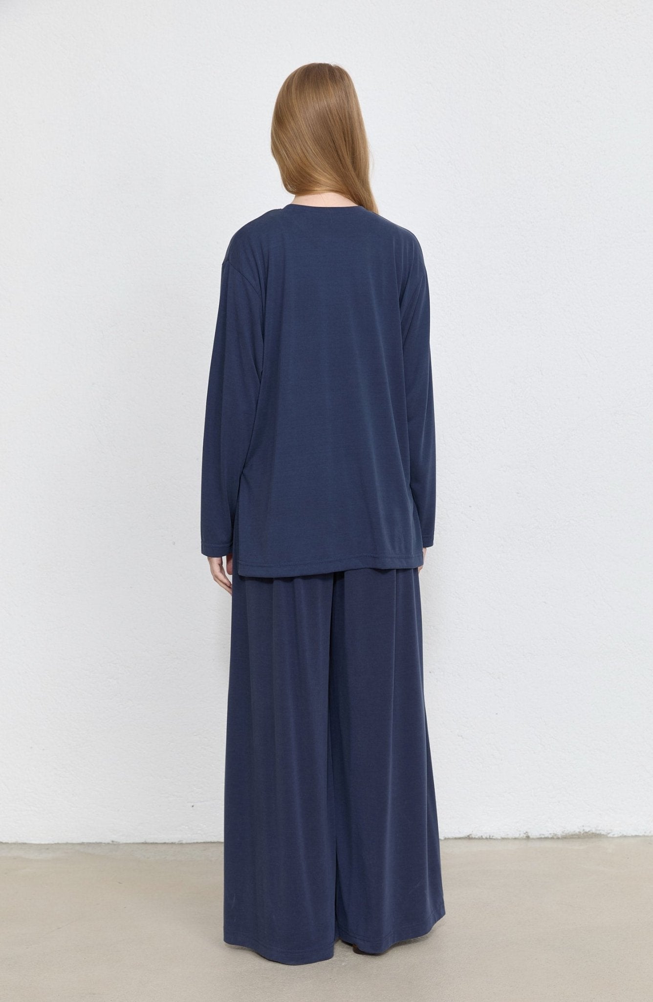 Basic Soft Touch Modal Lacivert İkili Takım - Fatma Atasoy