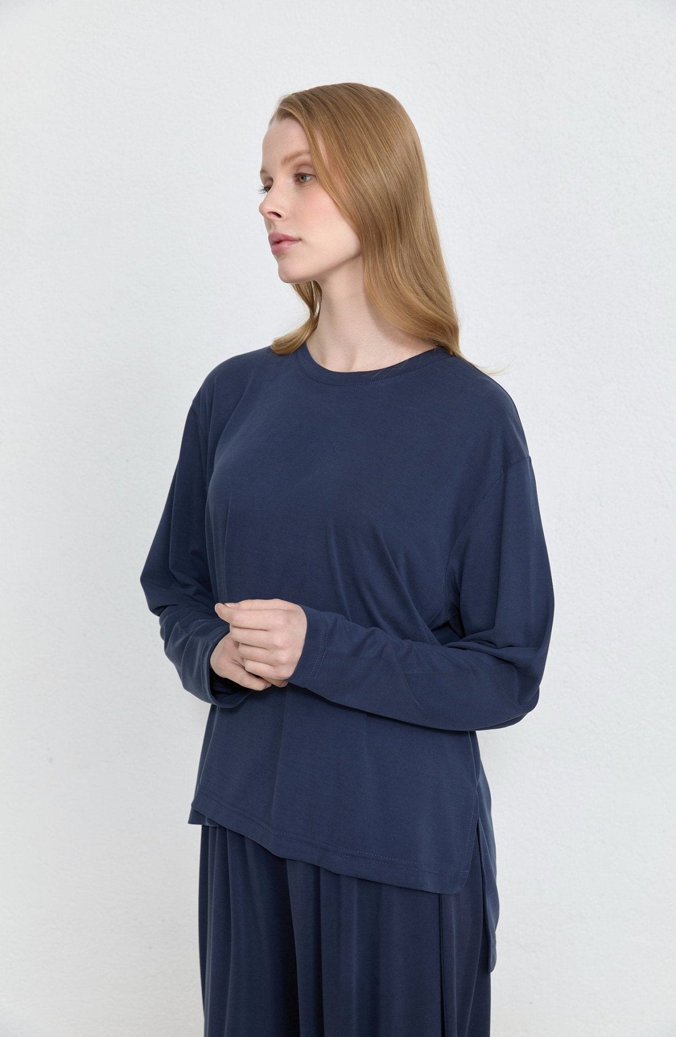 Basic Soft Touch Modal Lacivert İkili Takım - Fatma Atasoy