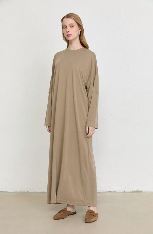 Basic Soft Touch Modal Vizon Elbise - Fatma Atasoy