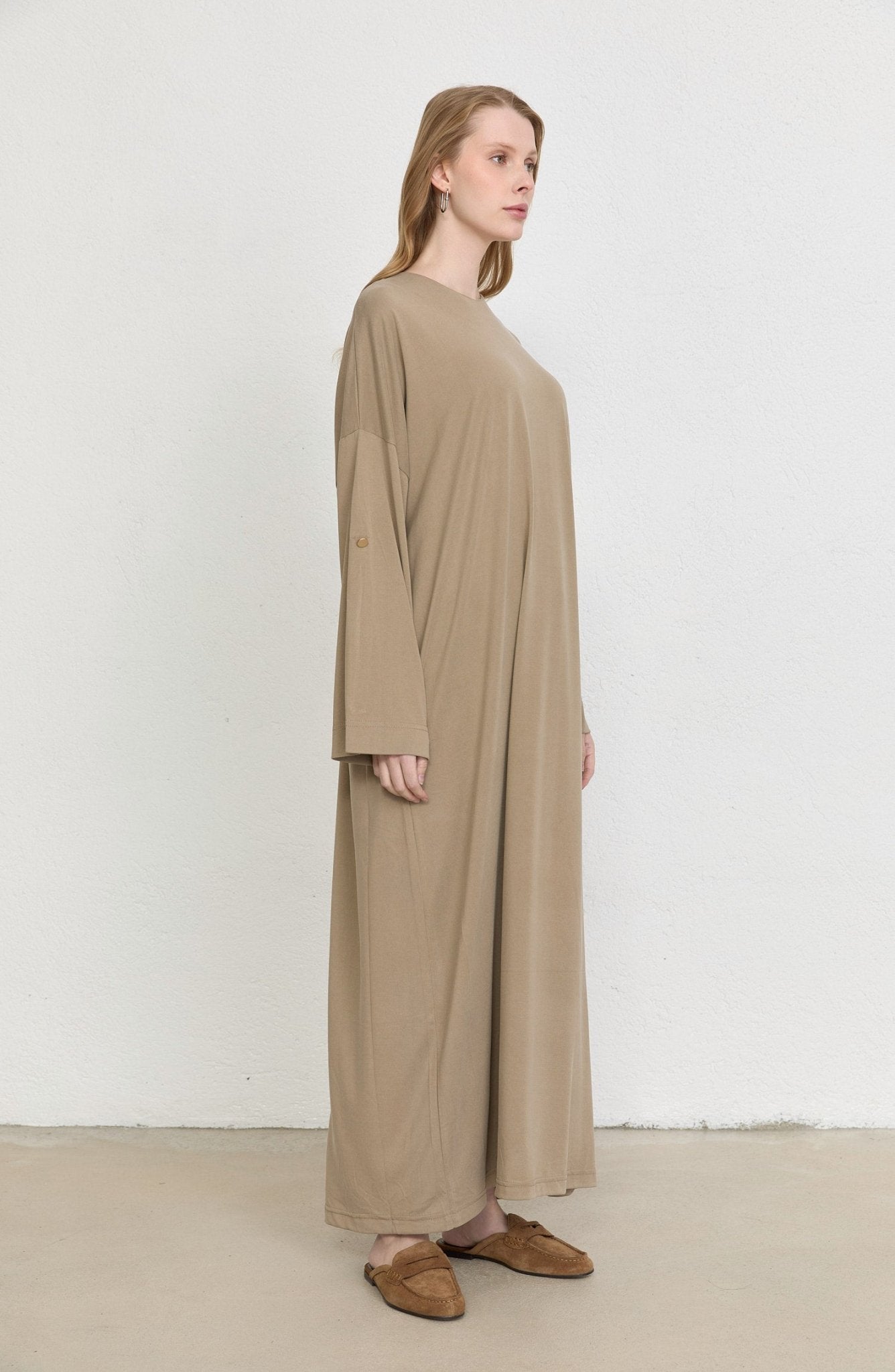 Basic Soft Touch Modal Vizon Elbise - Fatma Atasoy