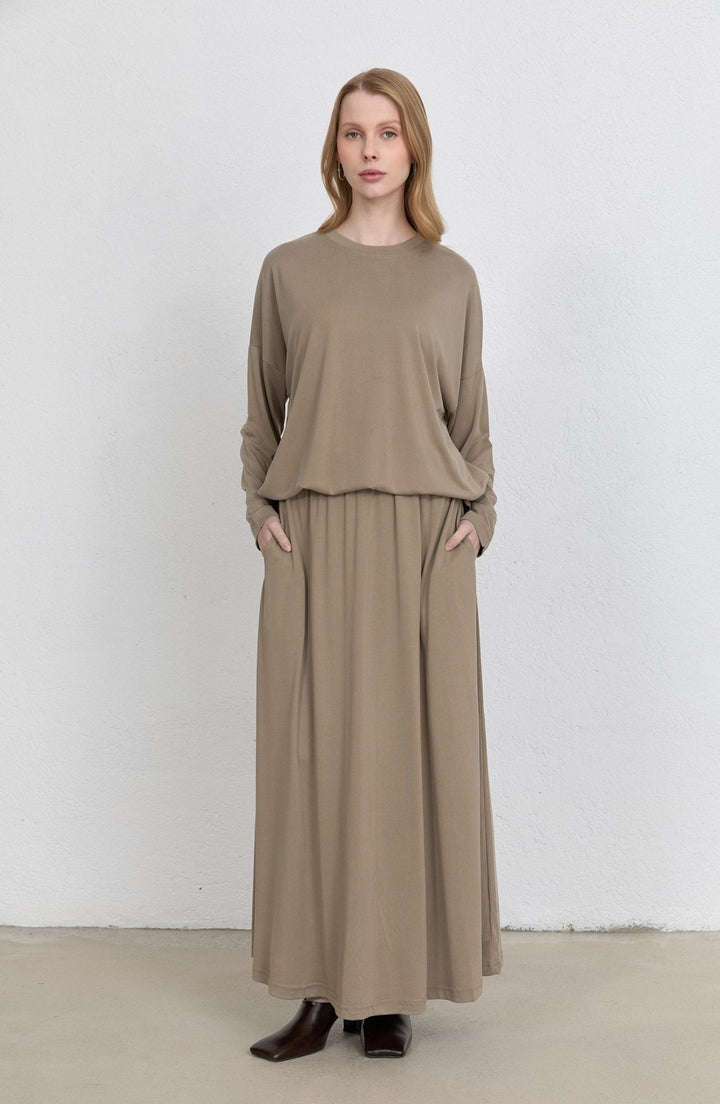 Basic Soft Touch Modal Vizon Etekli İkili Takım - Fatma Atasoy